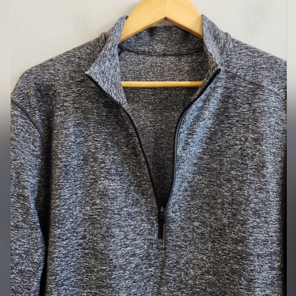 Lululemon Surge Warm 1/2 Zip Pullover Sweatshirt Heather Gray Men's Size Large - Picture 3 of 9